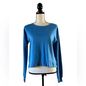Tek Gear Blue Long Sleeve Top, Size Small